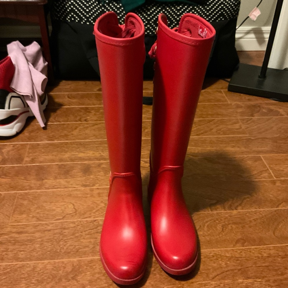 COACH Red Rain boots - Picture 3 of 5